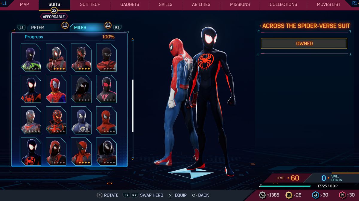 The Across The Spider-Verse Suit
