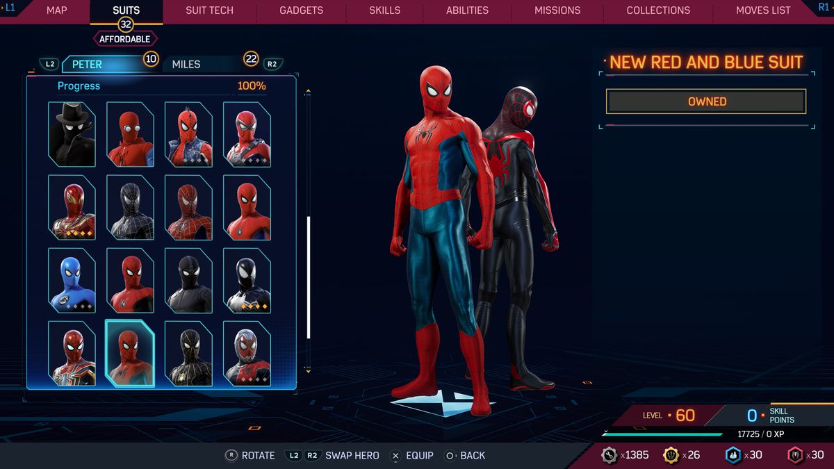 The New Red and Blue Suit